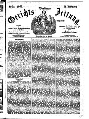 Berliner Gerichts-Zeitung vom 06.08.1863