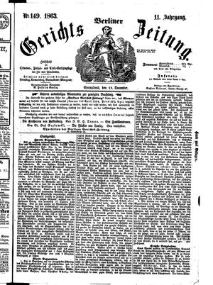 Berliner Gerichts-Zeitung vom 19.12.1863