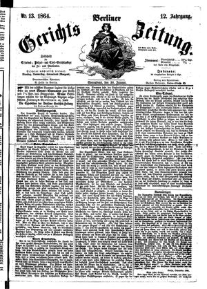 Berliner Gerichts-Zeitung on Jan 30, 1864