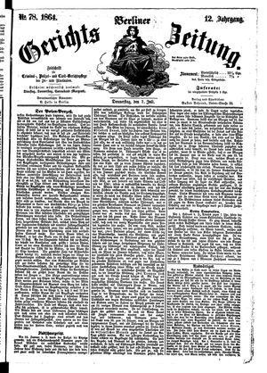 Berliner Gerichts-Zeitung vom 07.07.1864