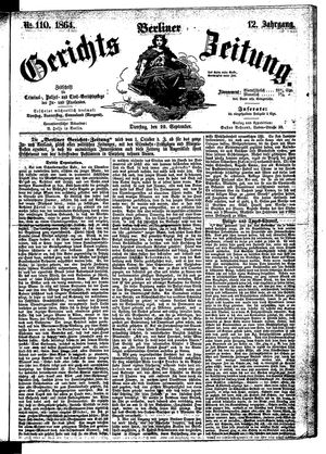 Berliner Gerichts-Zeitung on Sep 20, 1864