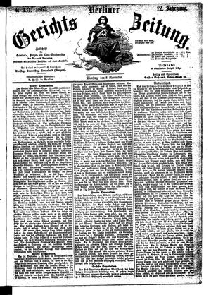 Berliner Gerichts-Zeitung vom 08.11.1864