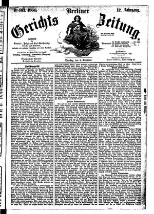 Berliner Gerichts-Zeitung on Dec 6, 1864