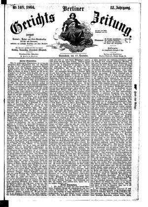 Berliner Gerichts-Zeitung on Dec 17, 1864