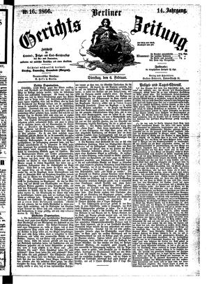 Berliner Gerichts-Zeitung on Feb 6, 1866