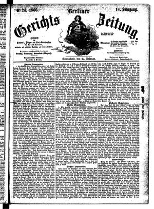 Berliner Gerichts-Zeitung vom 24.02.1866