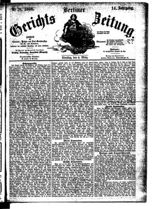 Berliner Gerichts-Zeitung vom 06.03.1866