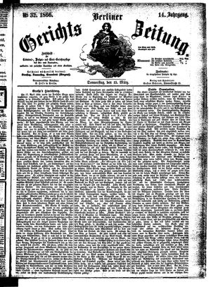 Berliner Gerichts-Zeitung vom 15.03.1866