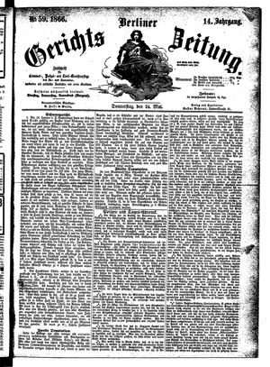 Berliner Gerichts-Zeitung vom 24.05.1866