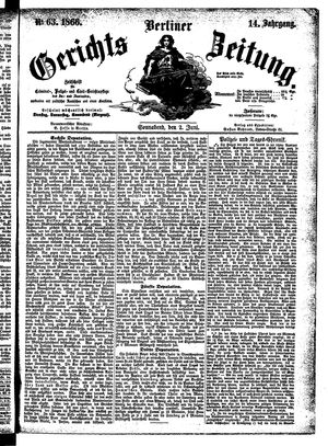 Berliner Gerichts-Zeitung vom 02.06.1866