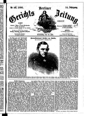 Berliner Gerichts-Zeitung on Jul 12, 1866