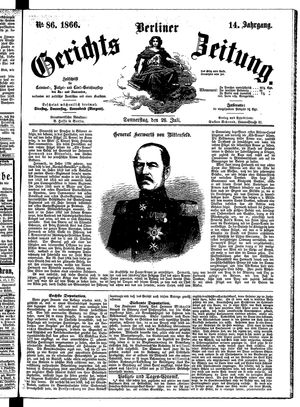 Berliner Gerichts-Zeitung vom 26.07.1866