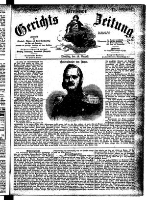 Berliner Gerichts-Zeitung vom 14.08.1866