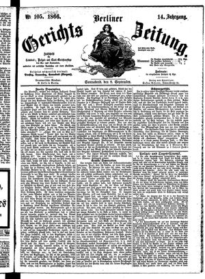Berliner Gerichts-Zeitung vom 08.09.1866