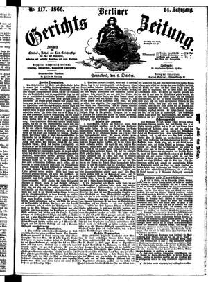 Berliner Gerichts-Zeitung vom 06.10.1866