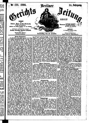 Berliner Gerichts-Zeitung vom 18.10.1866