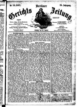Berliner Gerichts-Zeitung vom 22.01.1867