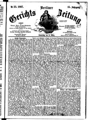 Berliner Gerichts-Zeitung vom 14.03.1867