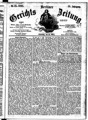 Berliner Gerichts-Zeitung vom 21.03.1867