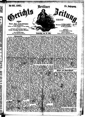 Berliner Gerichts-Zeitung vom 23.05.1867
