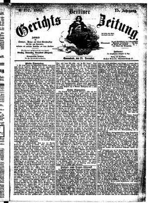 Berliner Gerichts-Zeitung on Dec 28, 1867