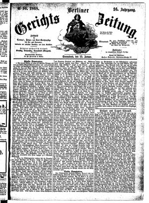 Berliner Gerichts-Zeitung on Jan 25, 1868