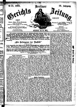 Berliner Gerichts-Zeitung vom 28.03.1868