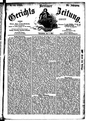 Berliner Gerichts-Zeitung vom 02.05.1868
