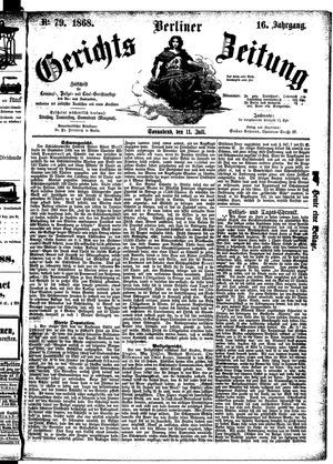 Berliner Gerichts-Zeitung on Jul 11, 1868