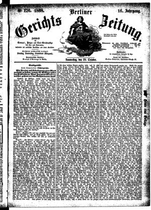 Berliner Gerichts-Zeitung vom 29.10.1868