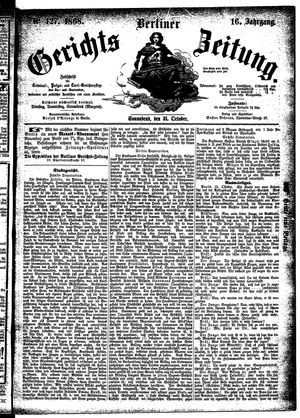 Berliner Gerichts-Zeitung on Oct 31, 1868