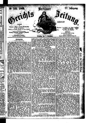 Berliner Gerichts-Zeitung on Dec 7, 1869