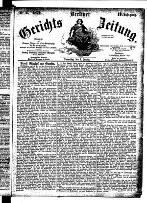 Berliner Gerichts-Zeitung vom 05.01.1871