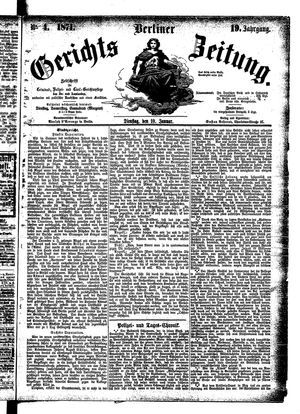Berliner Gerichts-Zeitung vom 10.01.1871