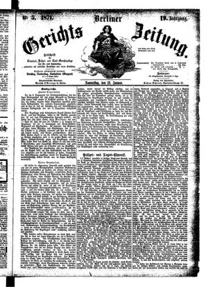 Berliner Gerichts-Zeitung vom 12.01.1871