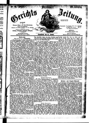 Berliner Gerichts-Zeitung on Jan 14, 1871