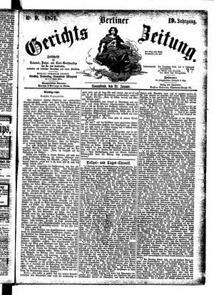 Berliner Gerichts-Zeitung on Jan 21, 1871
