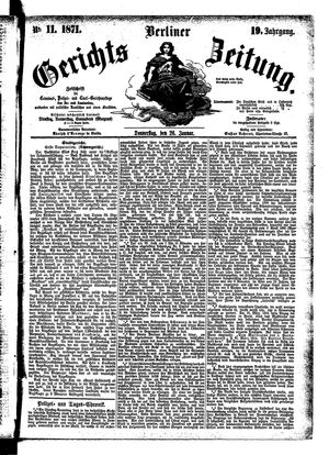 Berliner Gerichts-Zeitung vom 26.01.1871