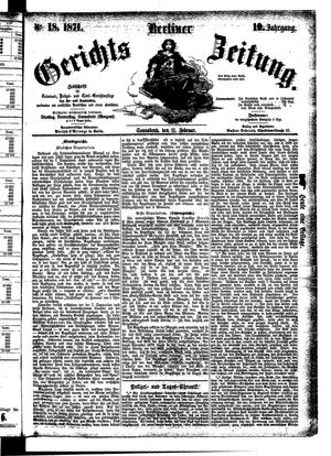 Berliner Gerichts-Zeitung vom 11.02.1871