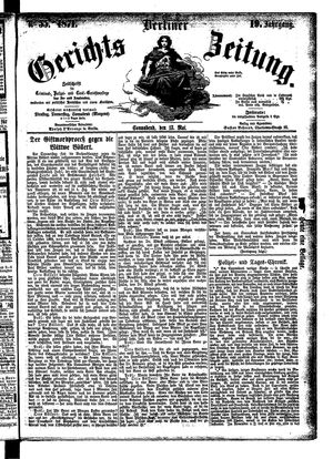 Berliner Gerichts-Zeitung vom 13.05.1871