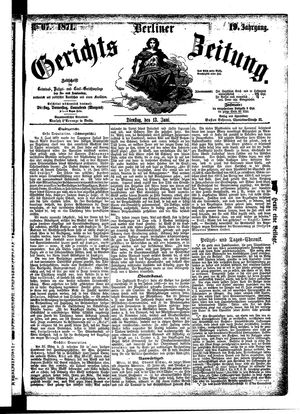 Berliner Gerichts-Zeitung on Jun 13, 1871