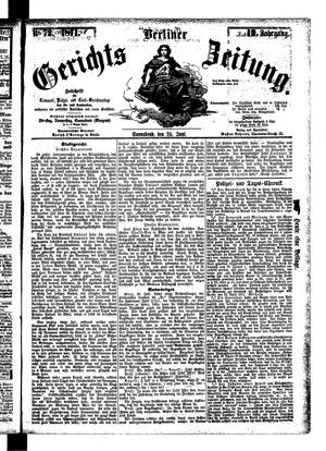 Berliner Gerichts-Zeitung vom 24.06.1871
