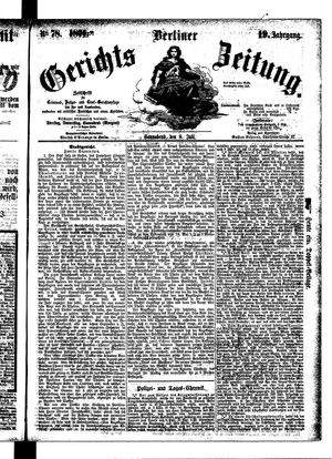 Berliner Gerichts-Zeitung vom 08.07.1871