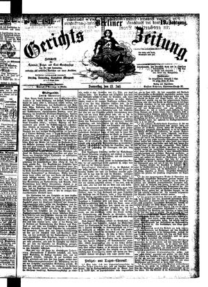 Berliner Gerichts-Zeitung vom 13.07.1871