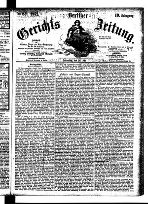 Berliner Gerichts-Zeitung vom 20.07.1871