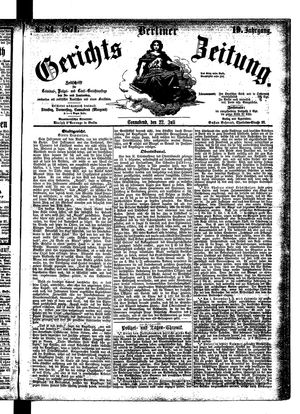 Berliner Gerichts-Zeitung vom 22.07.1871