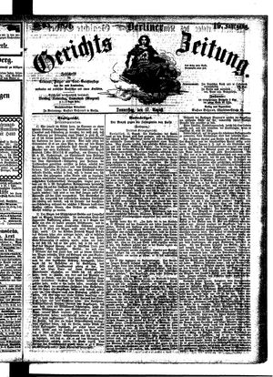 Berliner Gerichts-Zeitung vom 17.08.1871