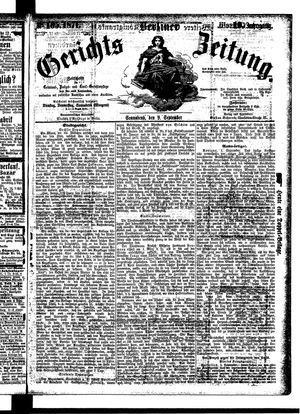 Berliner Gerichts-Zeitung vom 09.09.1871