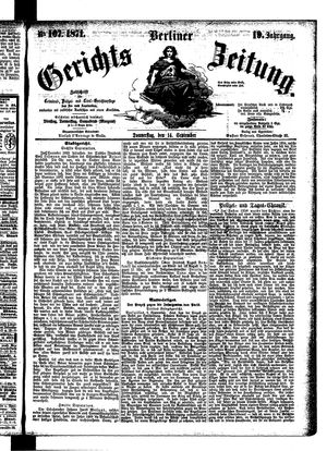 Berliner Gerichts-Zeitung vom 14.09.1871