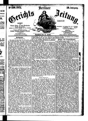 Berliner Gerichts-Zeitung vom 14.10.1871